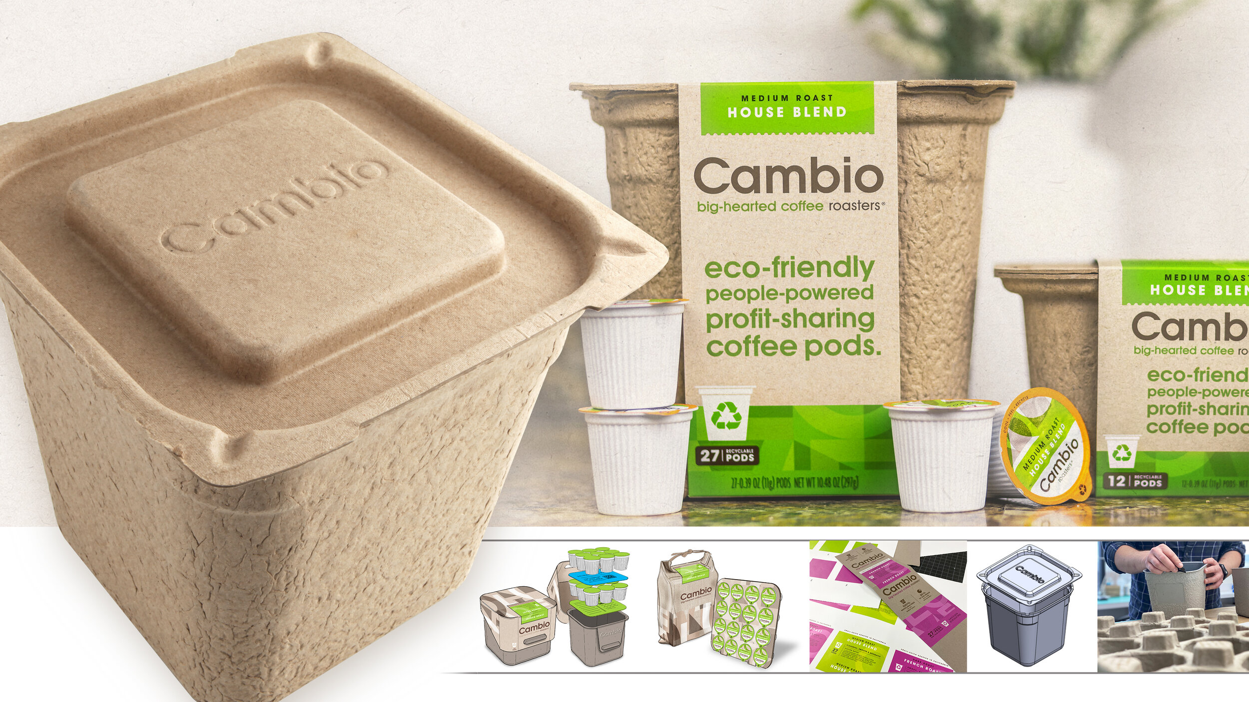photo of Cambio Roasters sustainable packaging design