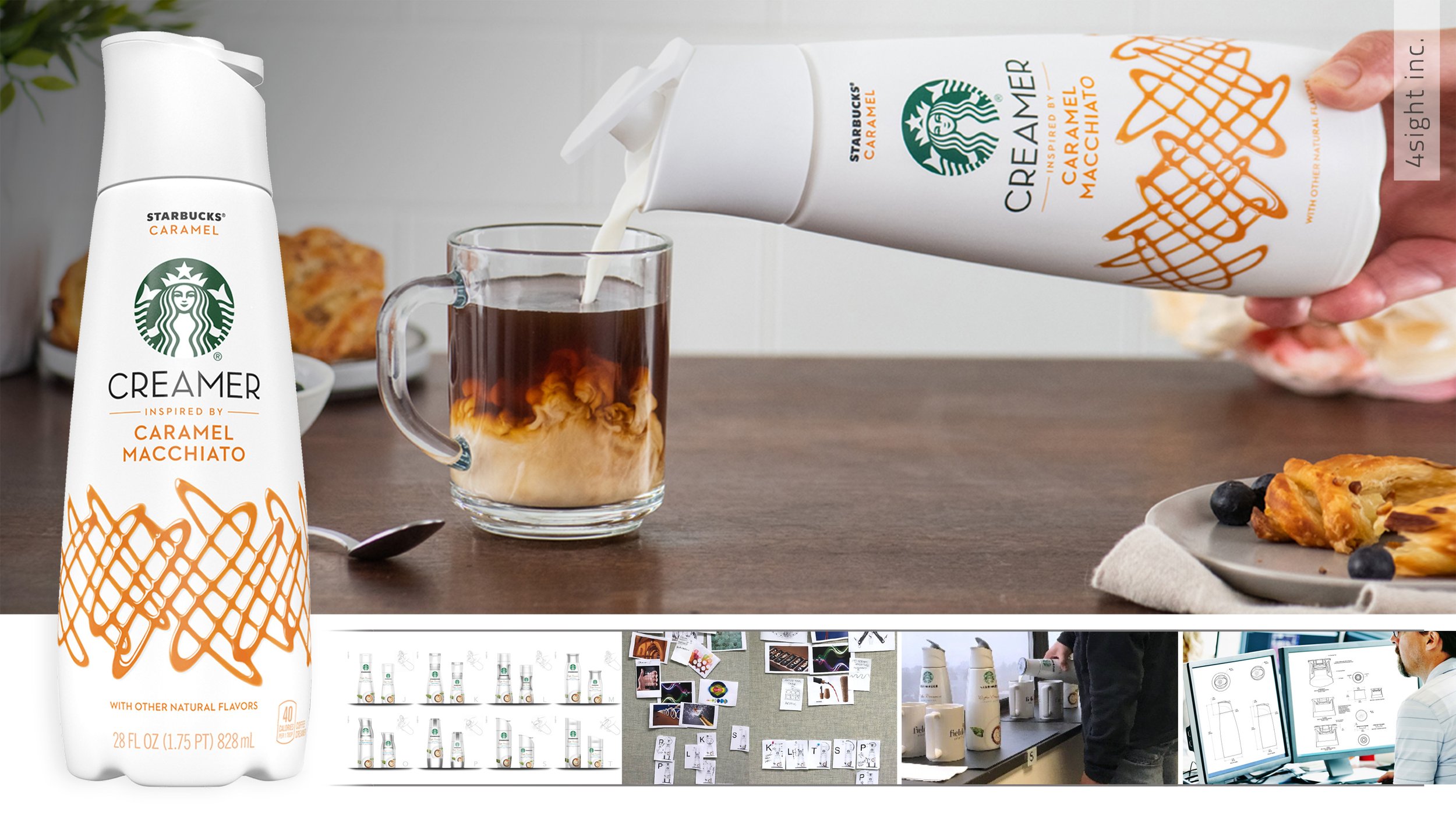 photo of Starbucks Creamer package design