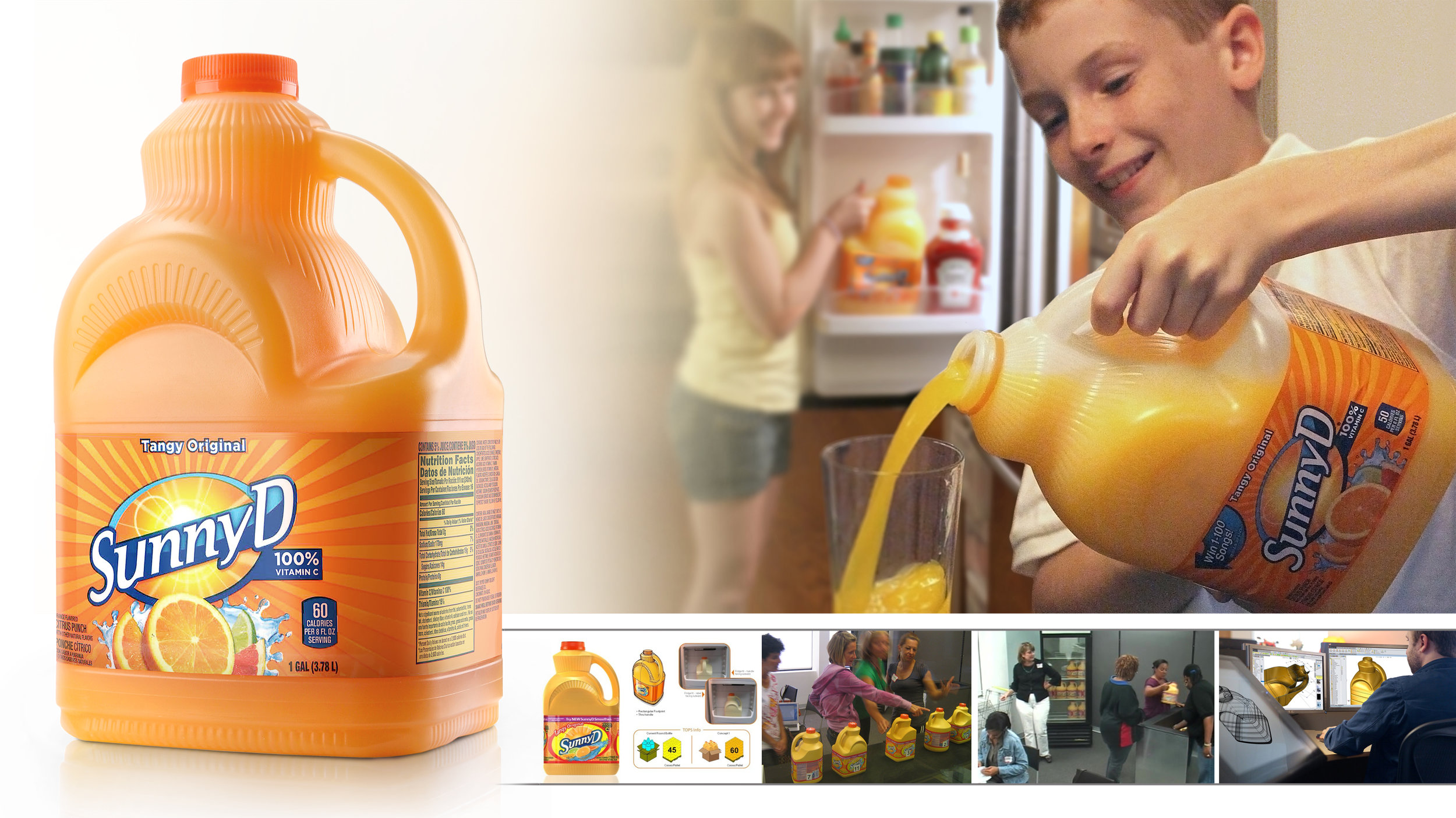 photo of SunnyD Gallon Jug packaging design