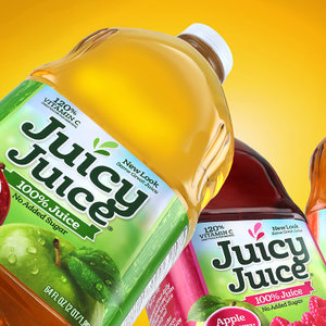 photo of Juicy Juice packaging graphic design