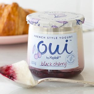 photo of Oui Yogurt package design